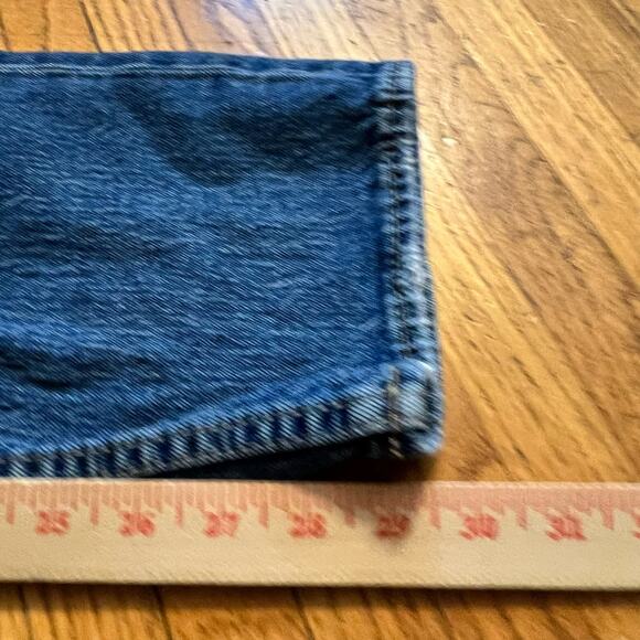 BKE Jeans Mens 32 X30 Jake straight Blue Denim Buckle Distressed Holes - Picture 9 of 10